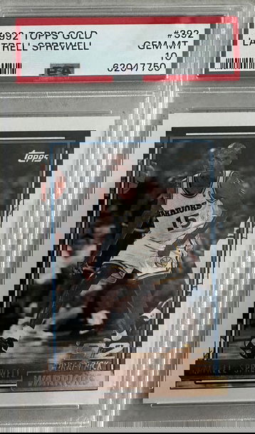 1992 Topps Gold Latrell Sprewell PSA 10 Rookie Card