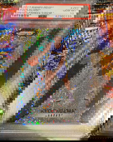 2017 panini prizm #283 Kyle kuzma white sparkle prizm gem mt 10 /20