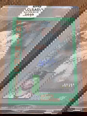 2019 Topps Clearly Authentic Mitch Haniger Auto /99