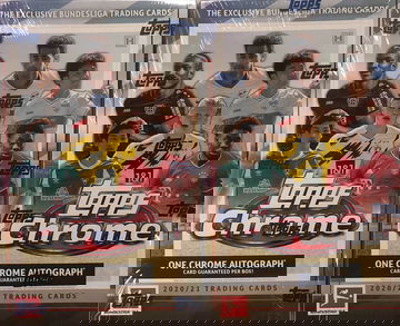 2X 2020-21 TOPPS CHROME BUNDESLIGA SOCCER HOBBY BOX - SUPPORT YOUR LOCAL CARD SHOP!