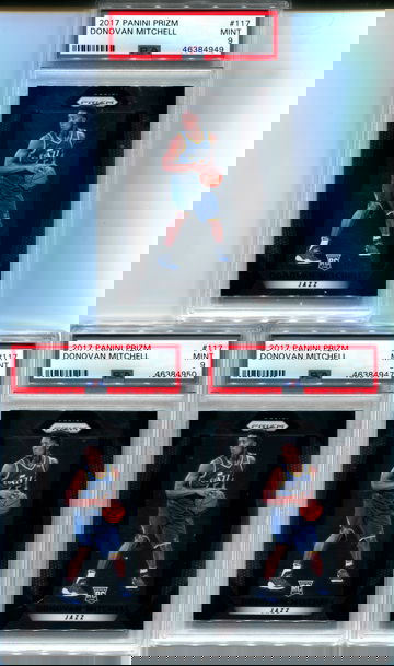 (3) Donovan Mitchell Prizm PSA 9 LOT