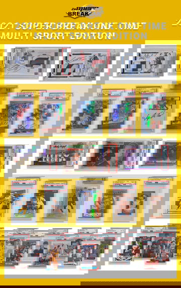 2 Box Lot 2021 Super Break One Time Multi Sport Edition Sealed BoxPSA 10'S, OHTANI,LBJ,KOBE,HERBERT???🧨🧨