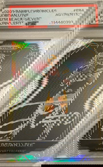 2020 Jordan Love Auto RC Panini Prizm Black- Silver PSA 10 
