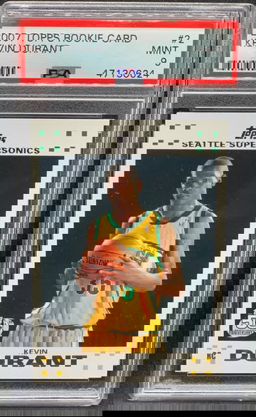 Kevin Durant 2007 Topps Rookie PSA 9