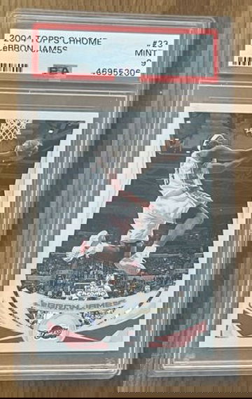 2004 Topps Chrome Lebron James PSA 9 Cleveland Cavaliers