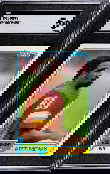 1981 Topps Art Monk Rookie SGC 5