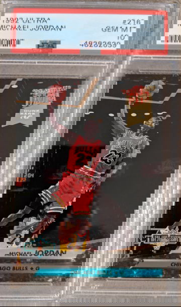 1992-93 Ultra Michael Jordan NBA Jam Session #216 PSA 10 Gem Mint Bulls HoF