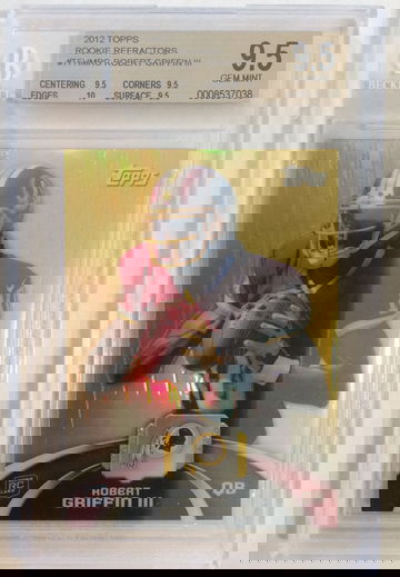 2012 Topps Rookie Refractors Robert Griffin III Rookie Rc BGS 9.5 GEM MINT TRUE GEM