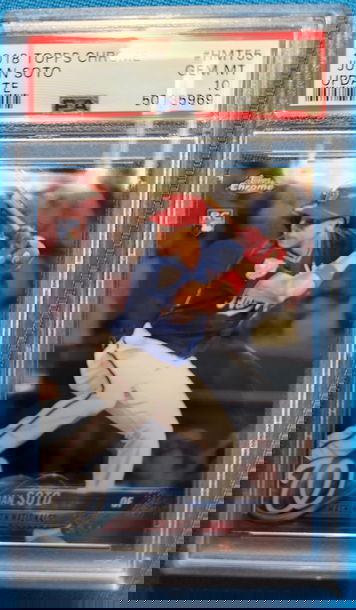 2018 Juan Soto Topps chrome rookie rc psa 10