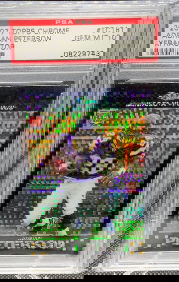 Adrian Peterson 2007 Topps Chrome Xfractor Rookie PSA 10