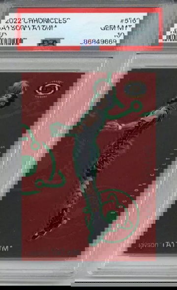 2022 PANINI CHRONICLES RED #516 JAYSON TATUM CELTICS /149 PSA 10 LOW POP