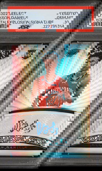 2022 Panini Select Youth Explosion Dyson Daniels #YES-DYD RC Auto PSA 10