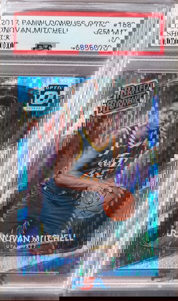 2017 Donruss Optic Rated Rookie Donovan Mitchell Shock PSA 10
