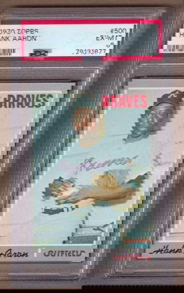 1970 Topps #500 Hank Aaron PSA 6