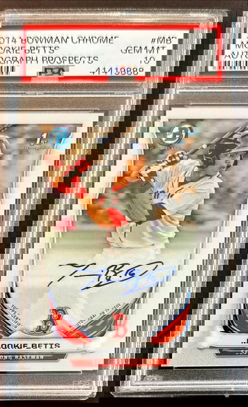 2014 Bowman Chrome Mookie Betts Auto PSA 10