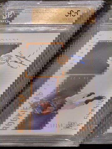 2020 Panini Encased JK Dobbins Auto Relic Cap Patch 10/50 **BGS 9.5-10**