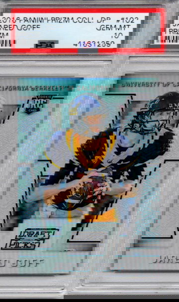 2016 Panini Prizm Collegiate Draft Picks #102 Jared Goff Prizm PSA 10 Gem Mint