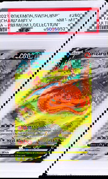 2022 Pokemon Sword and Shield Black Star Promos #SWSH260 Charizard V Ultra Premium Collection PSA 8