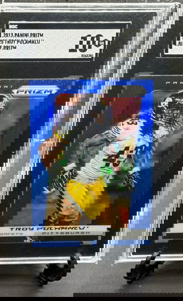 2013 Prizm Troy Polamalu Blue Prizm  SGC 10