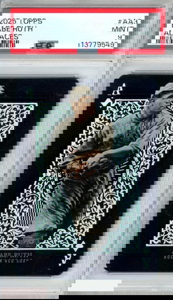 2025 TOPPS ALL ACES BABE RUTH #AA3 NEW YORK YANKEES HOF PSA 9 MINT