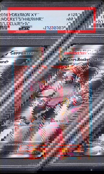 2016 Pokémon XY Fates Collide Trainer Team Rocket's Handiwork #124/124 PSA 7