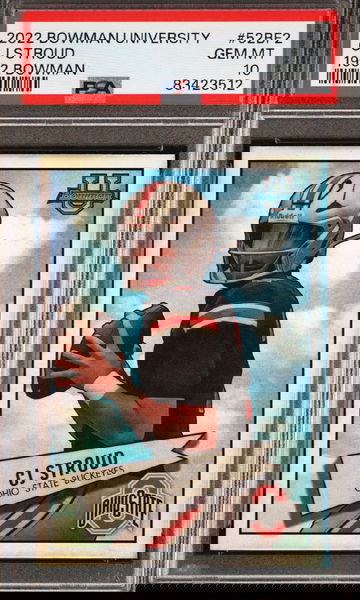 💎2022 Bowman U Chrome CJ Stroud 1952 Variation PSA 10