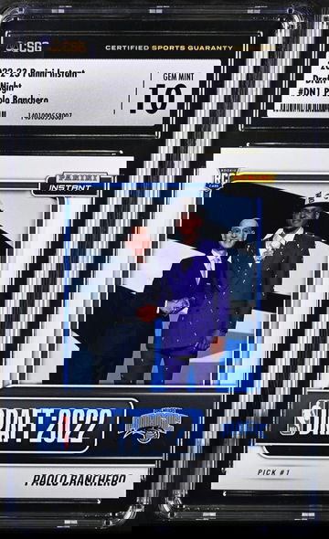 LOW POP! 2022 Panini Instant Draft Night #DN1 Paolo Banchero Rookie of Year RC GEM MINT