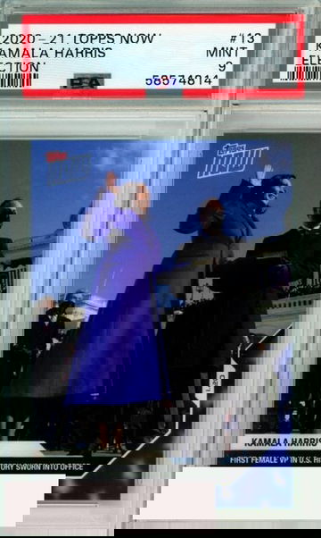 2020 TOPPS NOW KAMALA HARRIS #13 ELECTION INAUGURATION DAY PSA 9 MINT