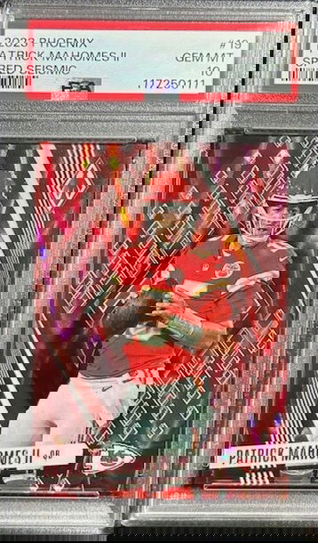 2023 Panini Phoenix Patrick Mahomes II #19 SP RED /199 PSA 10 GEM COLOR MATCH