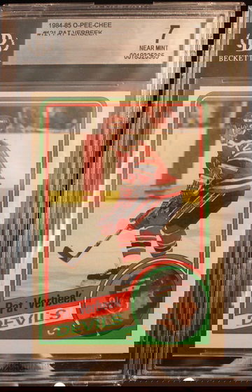 1984-85 O-Pee-Chee - Pat Verbeek #121 (RC) BGS 7