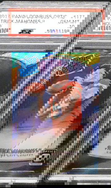 2017 Optic Holo Patrick Mahomes RC Rookie PSA 10 Gem Mint