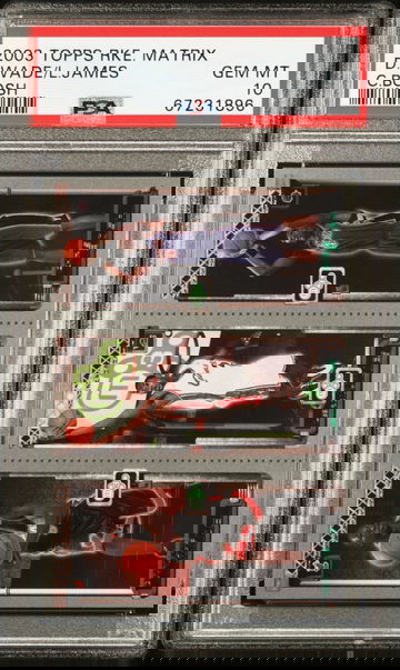 2003-04 Topps Rookie Matrix LeBron James/Dwyane Wade/Chris Bosh PSA 10 Pop 37!