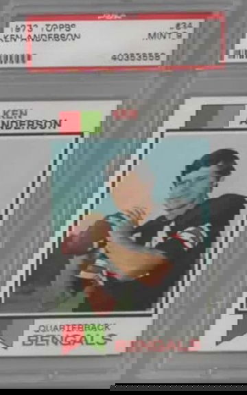 1973 Topps #34 Ken Anderson PSA 9