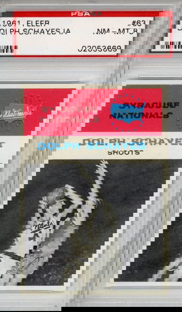 1961 Fleer #63 Dolph Schayes PSA 8