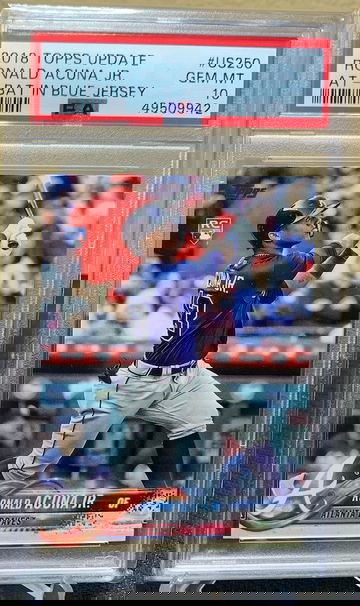 2018 Topps Update Ronald Acuna Jr PSA 10