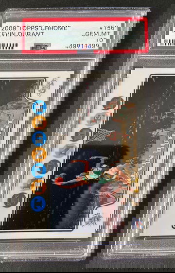 2008 topps chrome Kevin Durant psa 10 #156