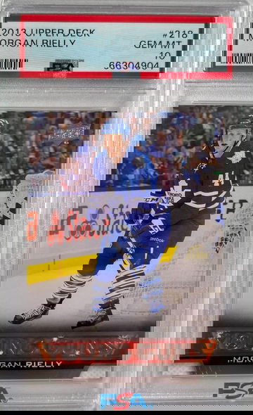 2013 Upper Deck Morgan Rielly Young Guns RC Rookie Card PSA 10 Gem Mint