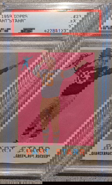 1959 Topps Bart Starr PSA 5 Perfect Centering 