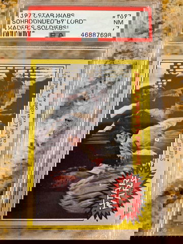 1977 Star Wars Surrounded By Lord Vader’s Soldiers! #167 PSA 7