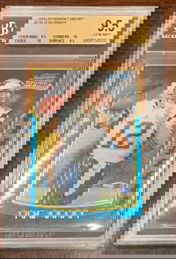 2000 Bowman Chrome Tom Brady BGS 9.5