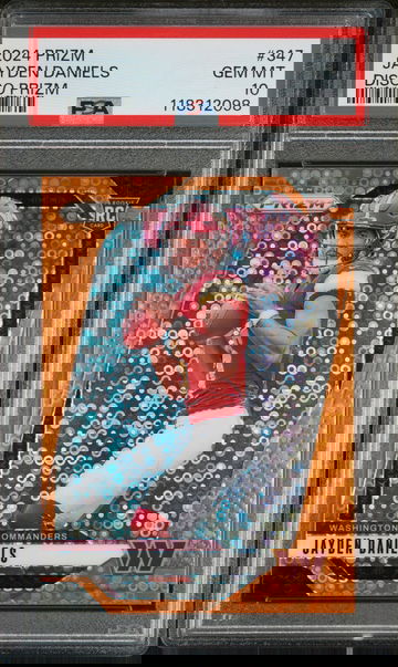 2024 Panini Prizm Disco Prizm Jayden Daniels #347 PSA 10