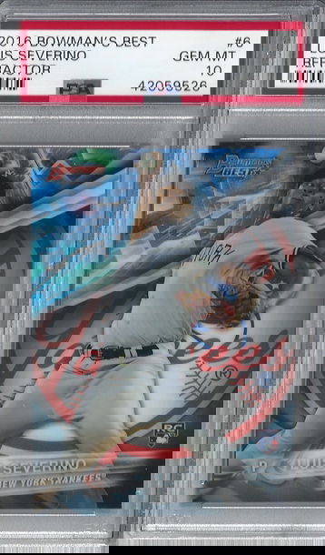 2016 Bowman's Best Refractor Luis Severino (RC) PSA 10