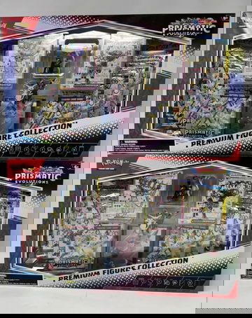 LOT OF 2 - Pokemon Prismatic Evolutions Premium Figure Collection New Sealed