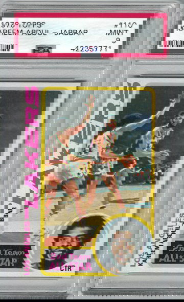 1978 Topps Kareem Abdul-Jabbar PSA 9 Mint PSA Population 258 Only 18 Graded Higher Ultra RARE!!!