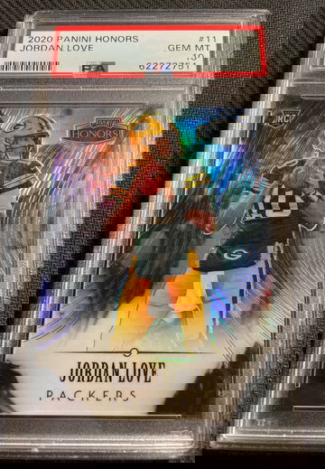 2020 Jordan Love Panini Honors /10 PSA 10