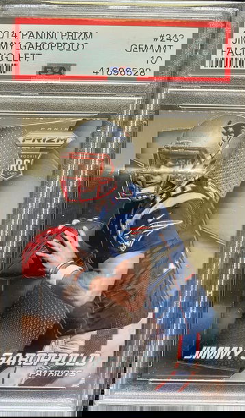 2014 Panini Prizm Jimmy Garoppolo Facing Left #243 Gem Mint PSA 10