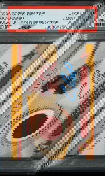 2024 Topps Pristine Craig Biggio Pristine Pieces Autograph Relic Gold /50 PSA 9