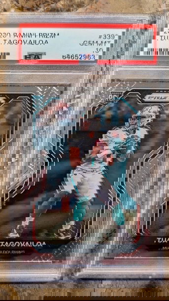 2020 Panini Prizm - #339 Tua Tagovailoa rookie (RC) PSA 10 Gem MINT