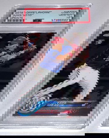 2018 Topps Chrome Update Juan Soto RC PSA 10 Gem Mint