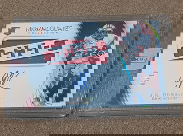 2020 Immaculate 🏈 JK Dobbins Gold Team Slogan O-H-I-O Rookie Auto /10 RC SSP 🔥